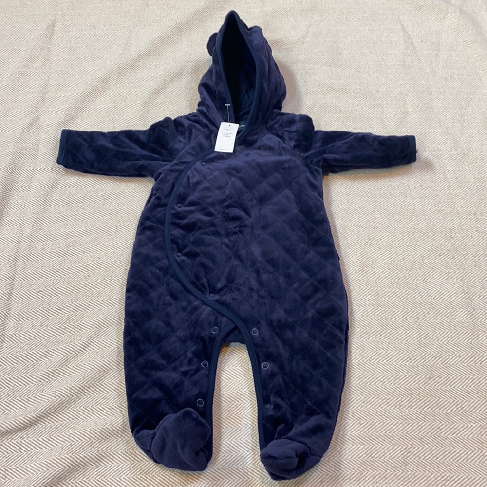 BabyGap Quilted Fuzzy Onesie